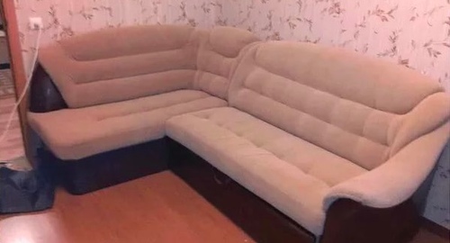 Перетяжка углового дивана. Северодвинск